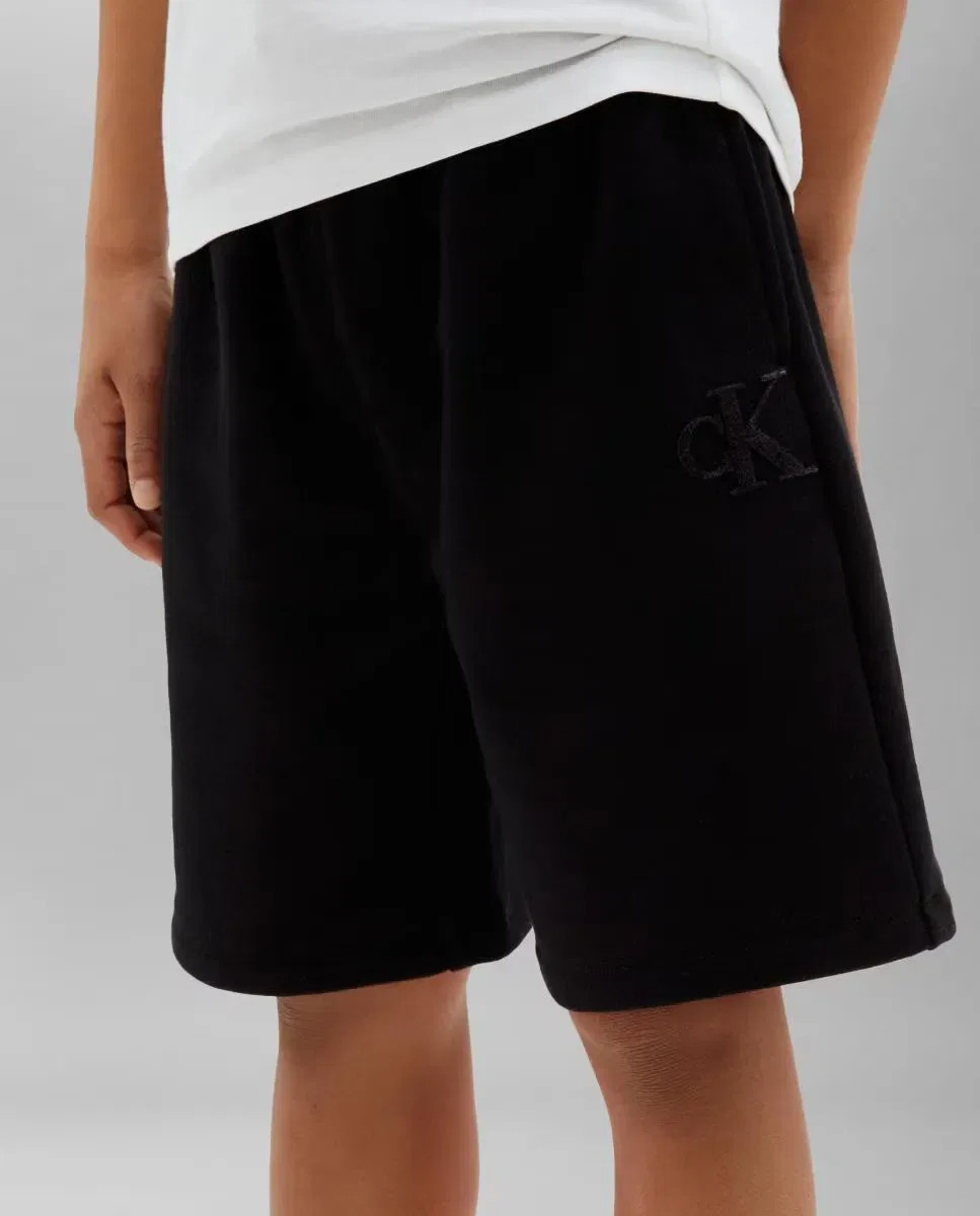 Детские шорты для мальчиков из органического хлопка Calvin Klein, Negro — фото 4