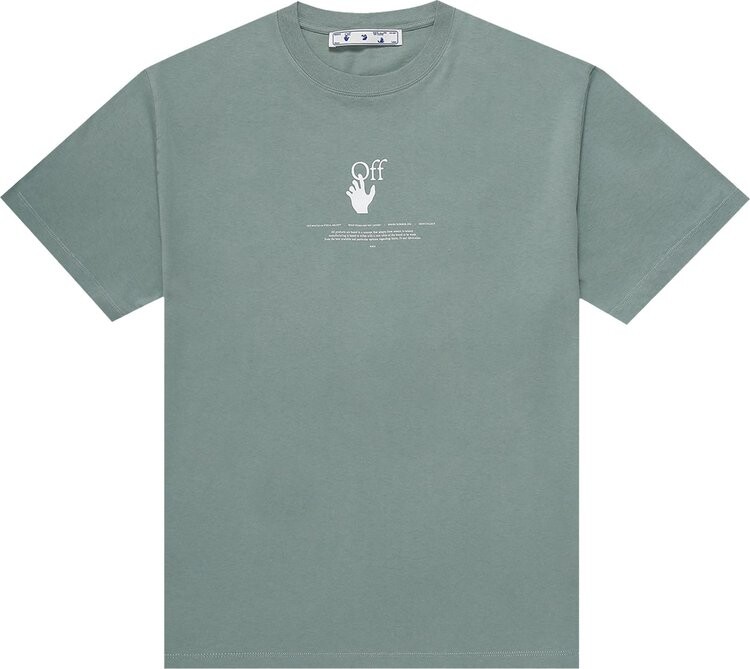 

Футболка Off-White Logo T-Shirt 'Green', зеленый