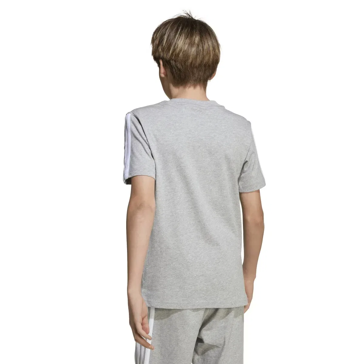 Детское футболка для мальчиков с длинным рукавом adidas, Gris — фото 3