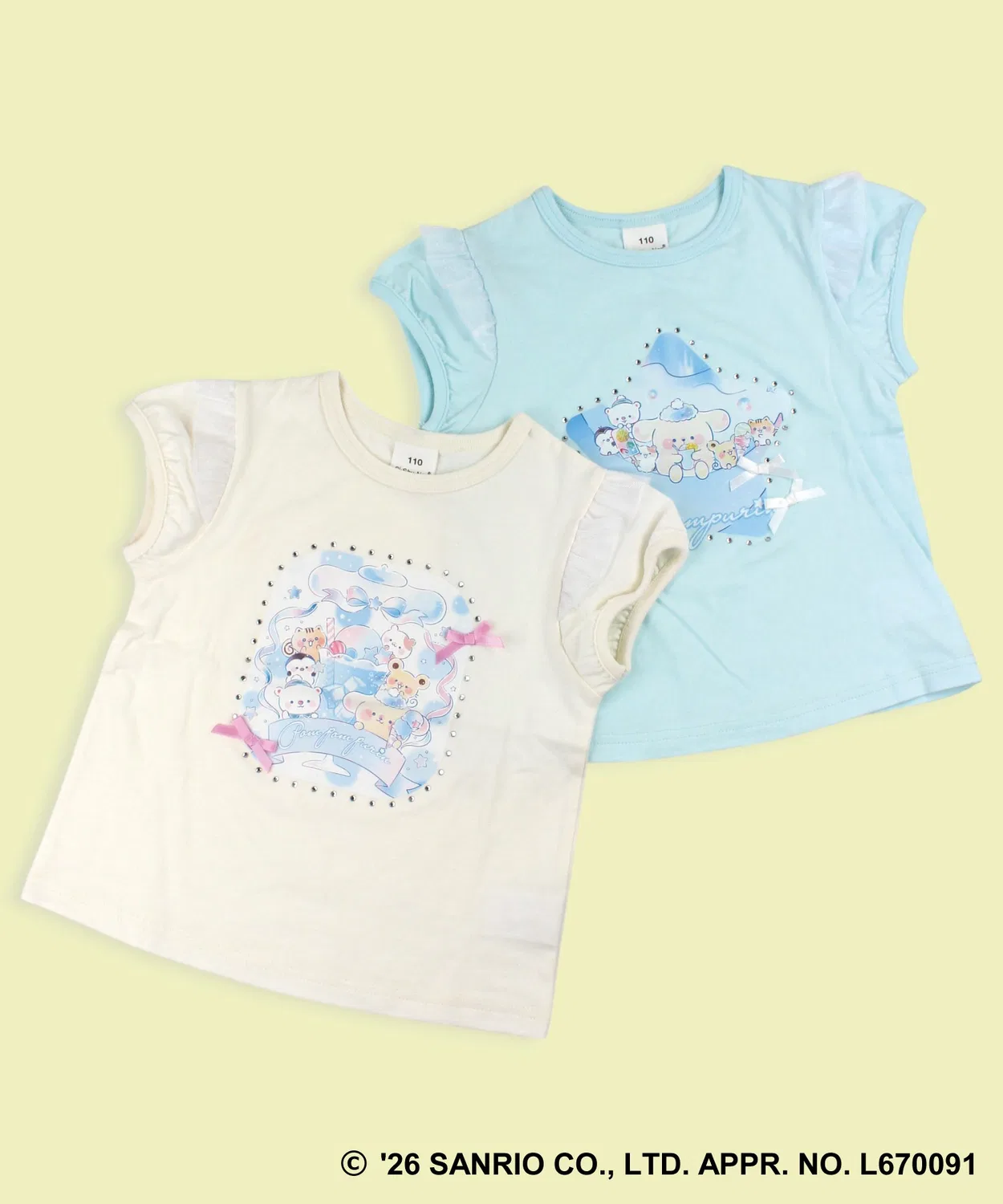 Детская футболка с принтом Pompompurin Sanrio, Blue — фото 2