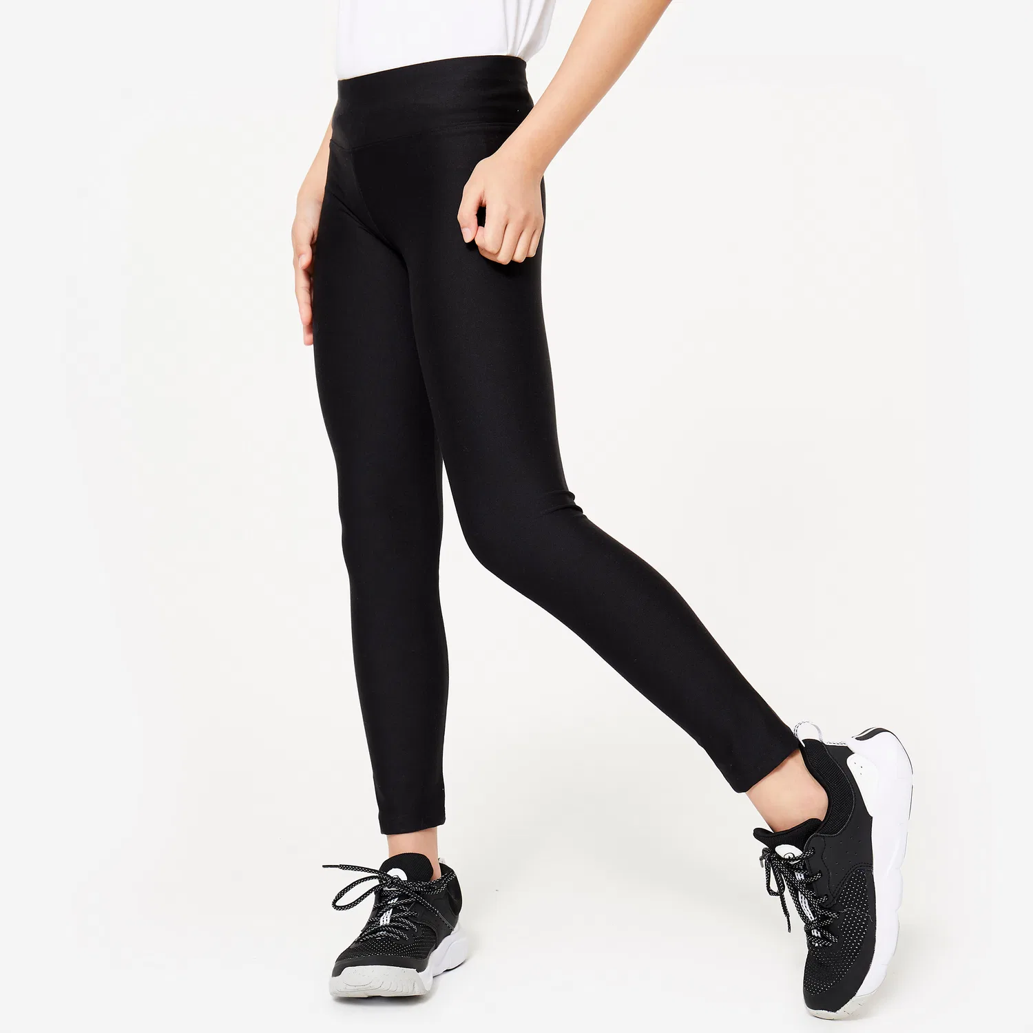 Детские леггинсы с высокой посадкой Decathlon, Rauchschwarz