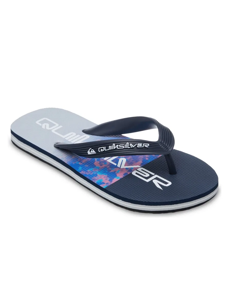 Сандалии QUIKSILVER 'Molokai Art' в синем, темно-синем и опаловом цветах