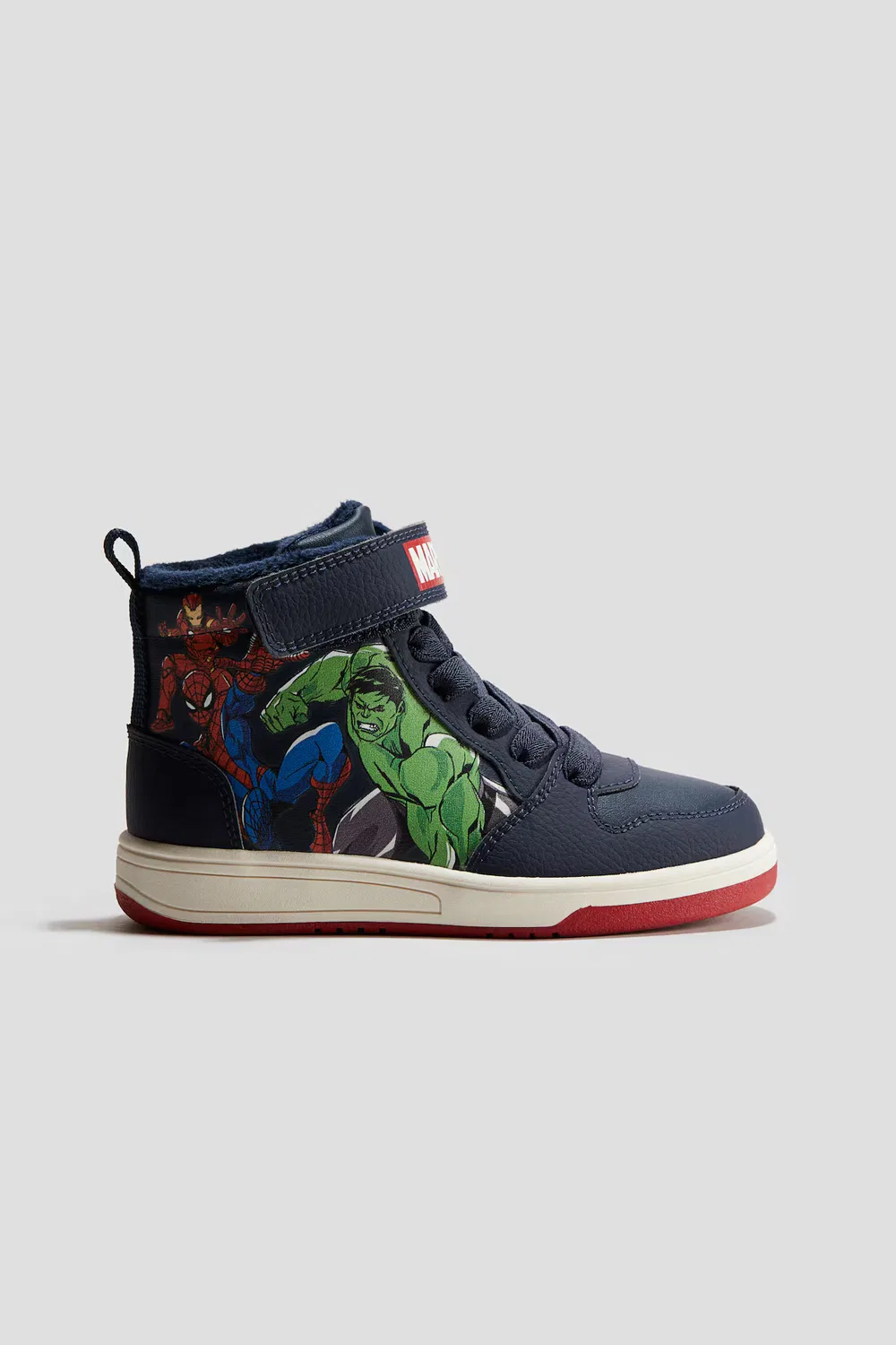 Высокие кроссовки с теплой подкладкой H&M, Dunkelblau/Marvel Comics