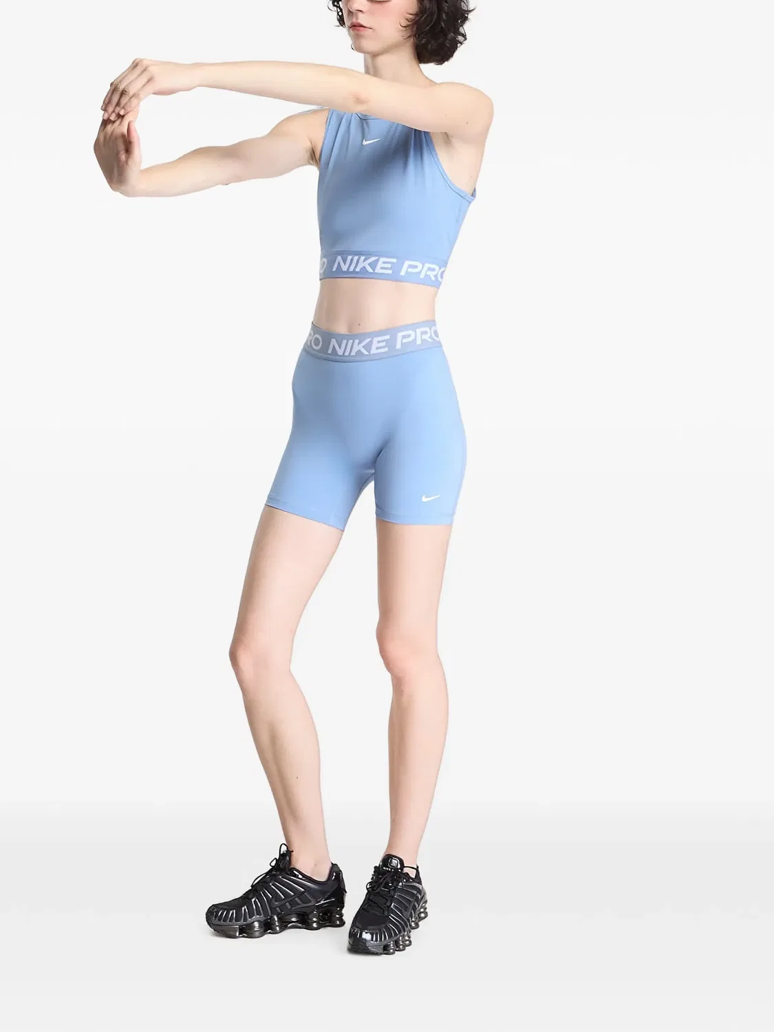 Спортивный топ-майка Dri-FIT синего цвета Nike, синий — фото 4