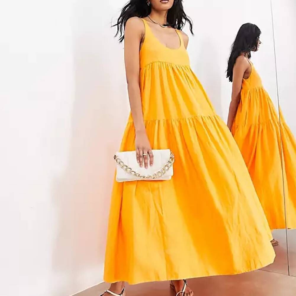 

Платье Asos Edition Super Full Scoop, желтый