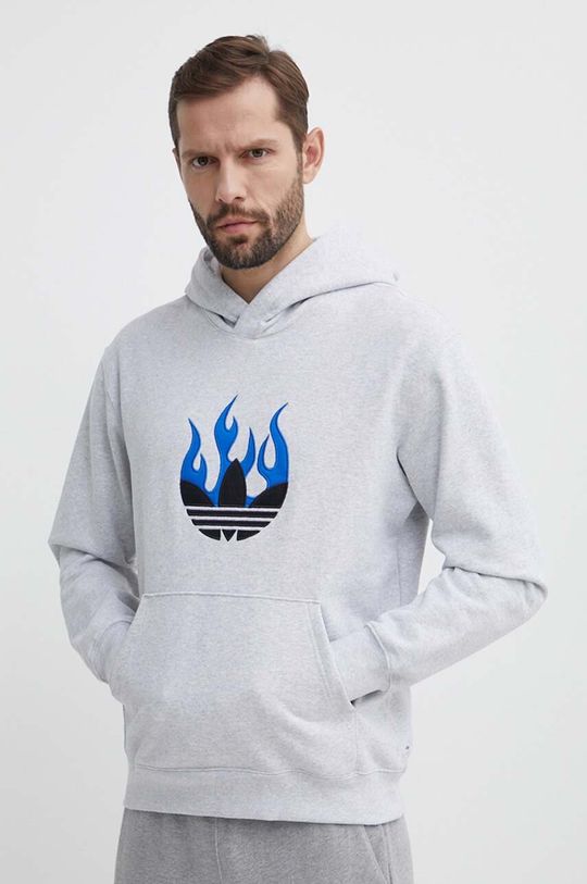 

Хлопковая толстовка adidas Originals, серый