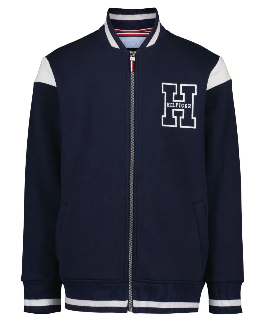 Куртка-бомбер из флиса с принтом Collegiate Tommy Hilfiger, Navy Blazer — фото 2