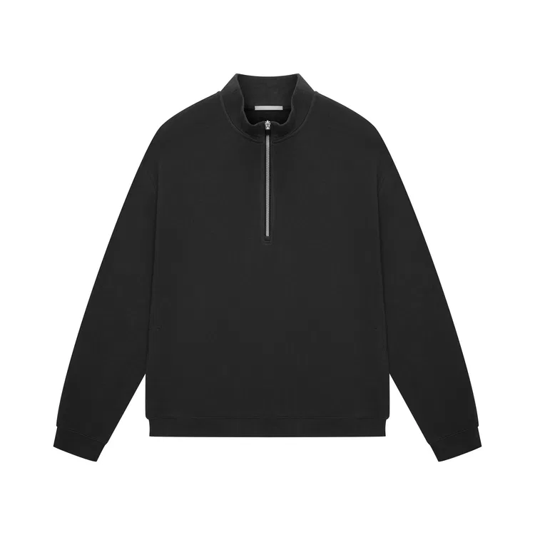 Детский свитшот с высоким воротом и полузамком Nice Rice, Dark Gray
