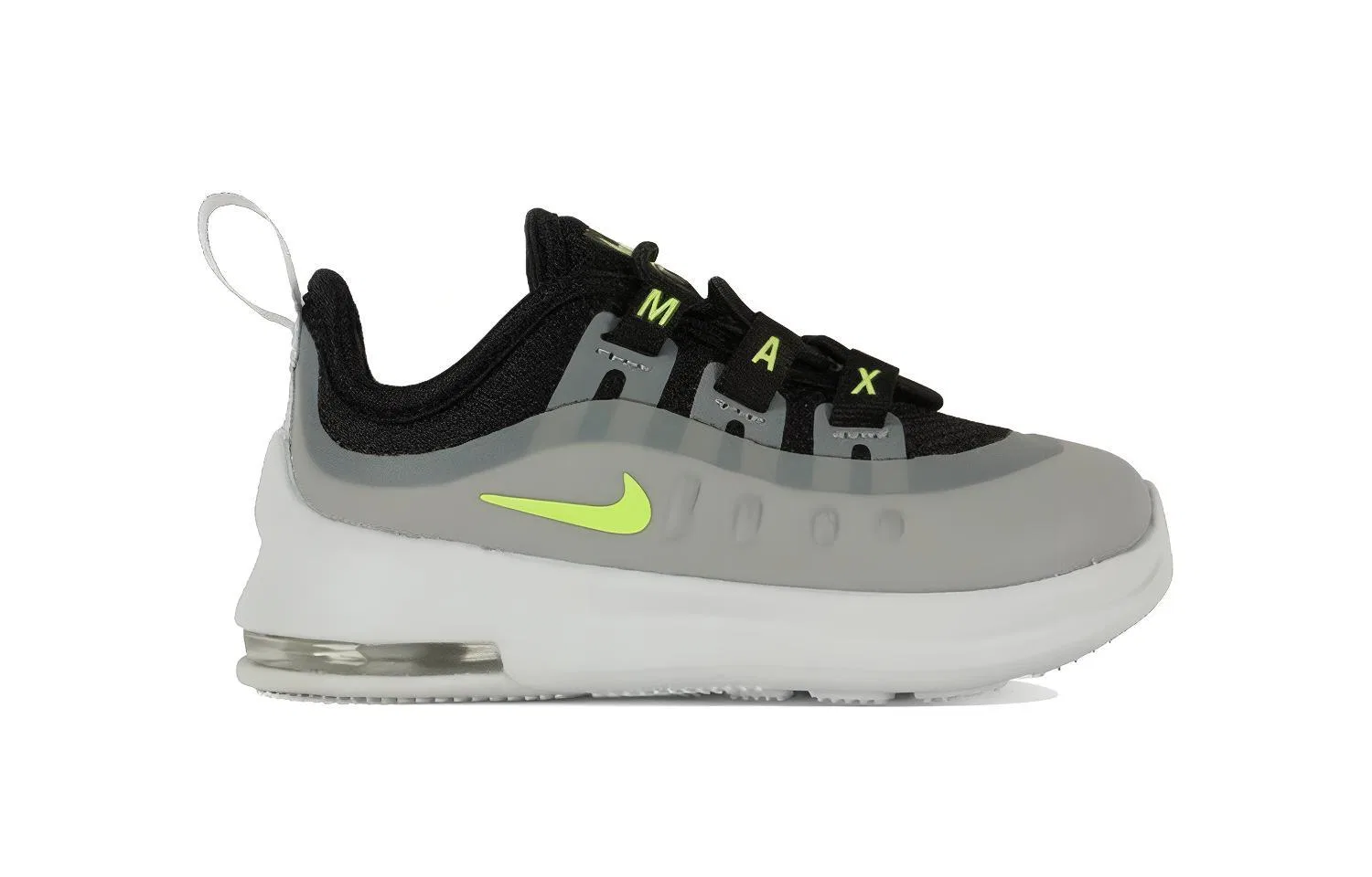 Детские кроссовки для малышей с шнуровкой Air Max Axis Nike, Gray Black Yellow — фото 4