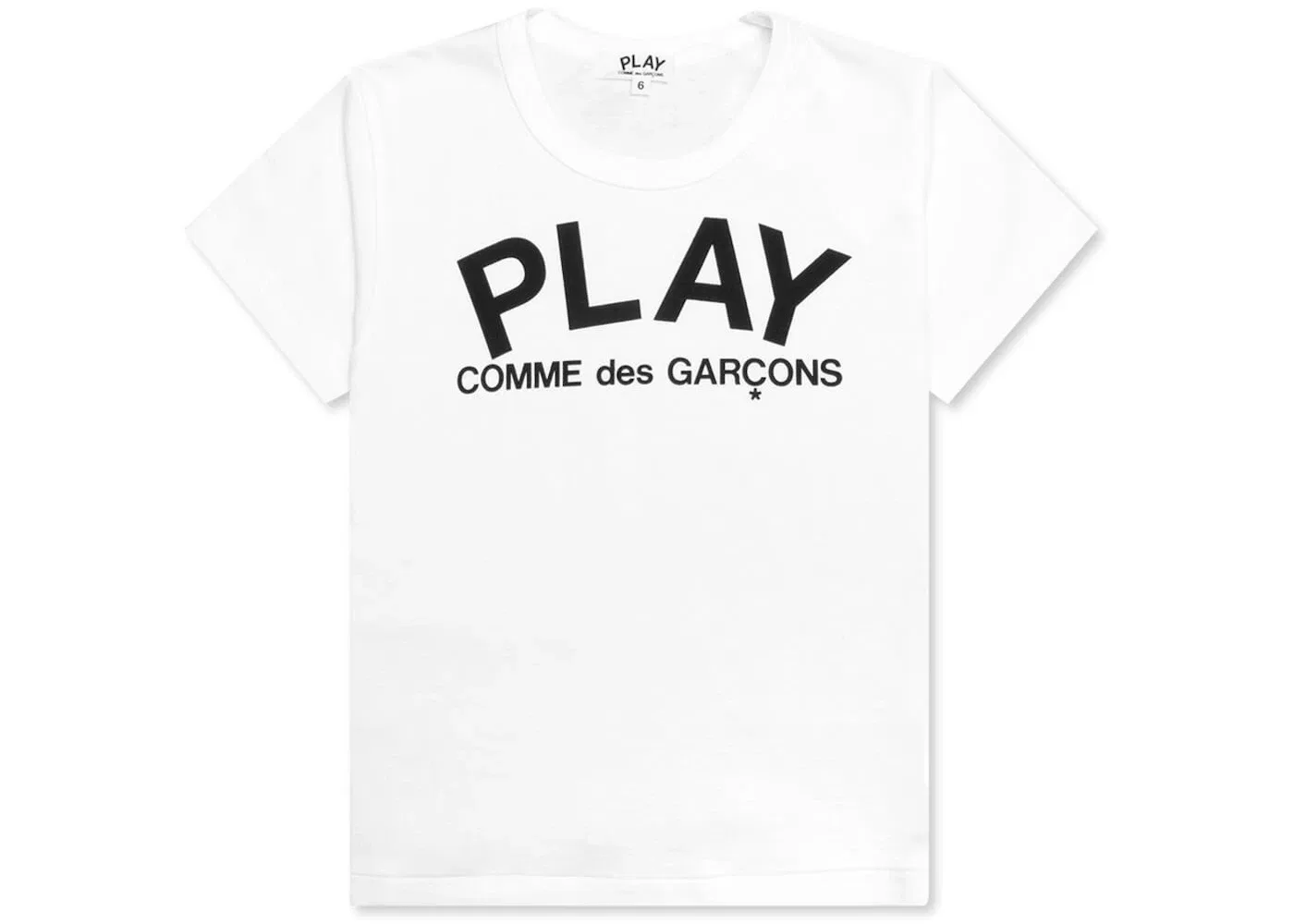 Детская футболка с принтом Comme des Garcons PLAY, White