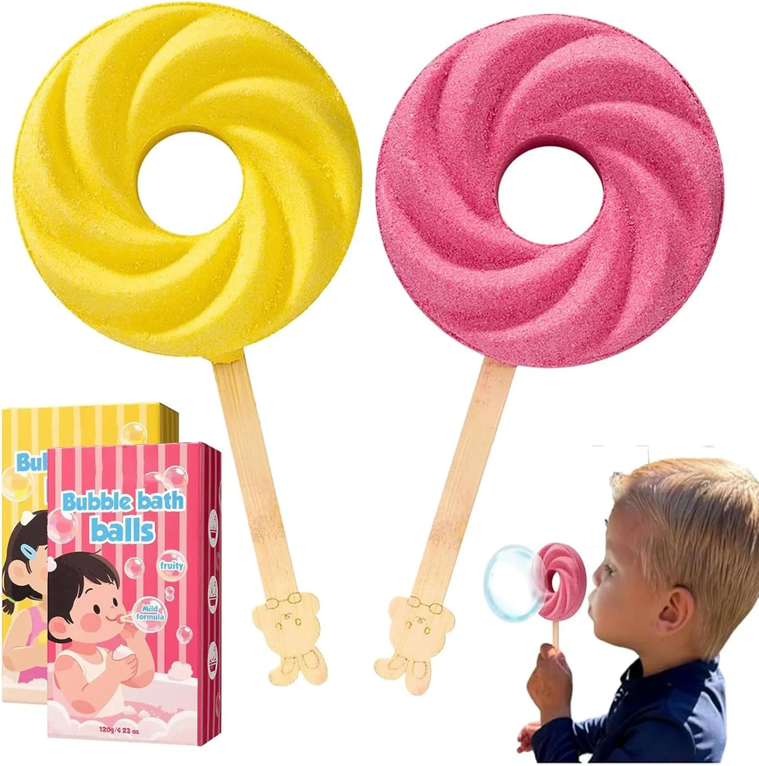 Бомбочка для ванны Lollipop, Generisch, 120г, 2pcs