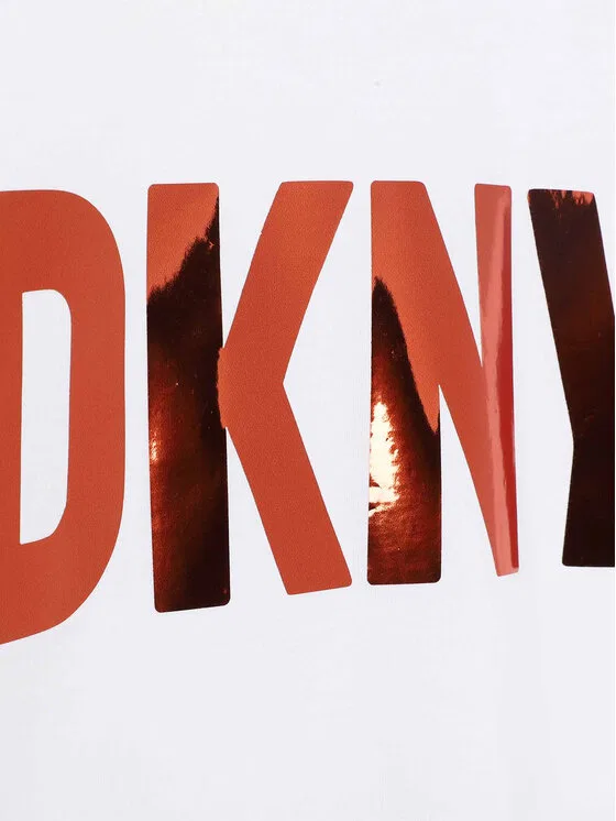 Футболка regular fit D35T08 S Dkny, белый — фото 4