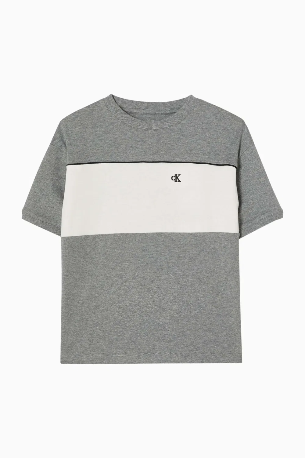 Футболка с цветными блоками Calvin Klein, серый