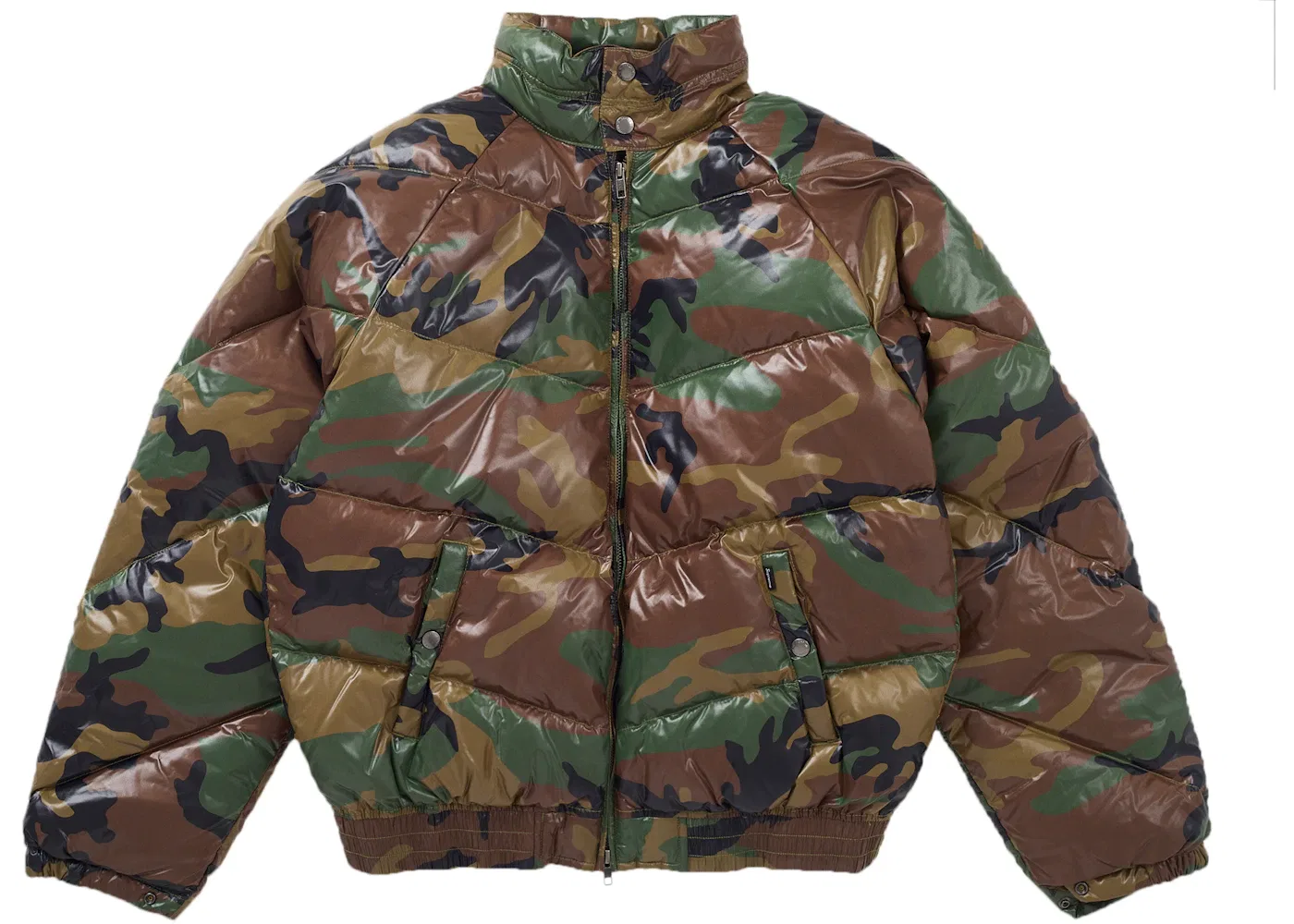 Мужское пуховое пальто с принтом Jacket Supreme, Woodland Camo