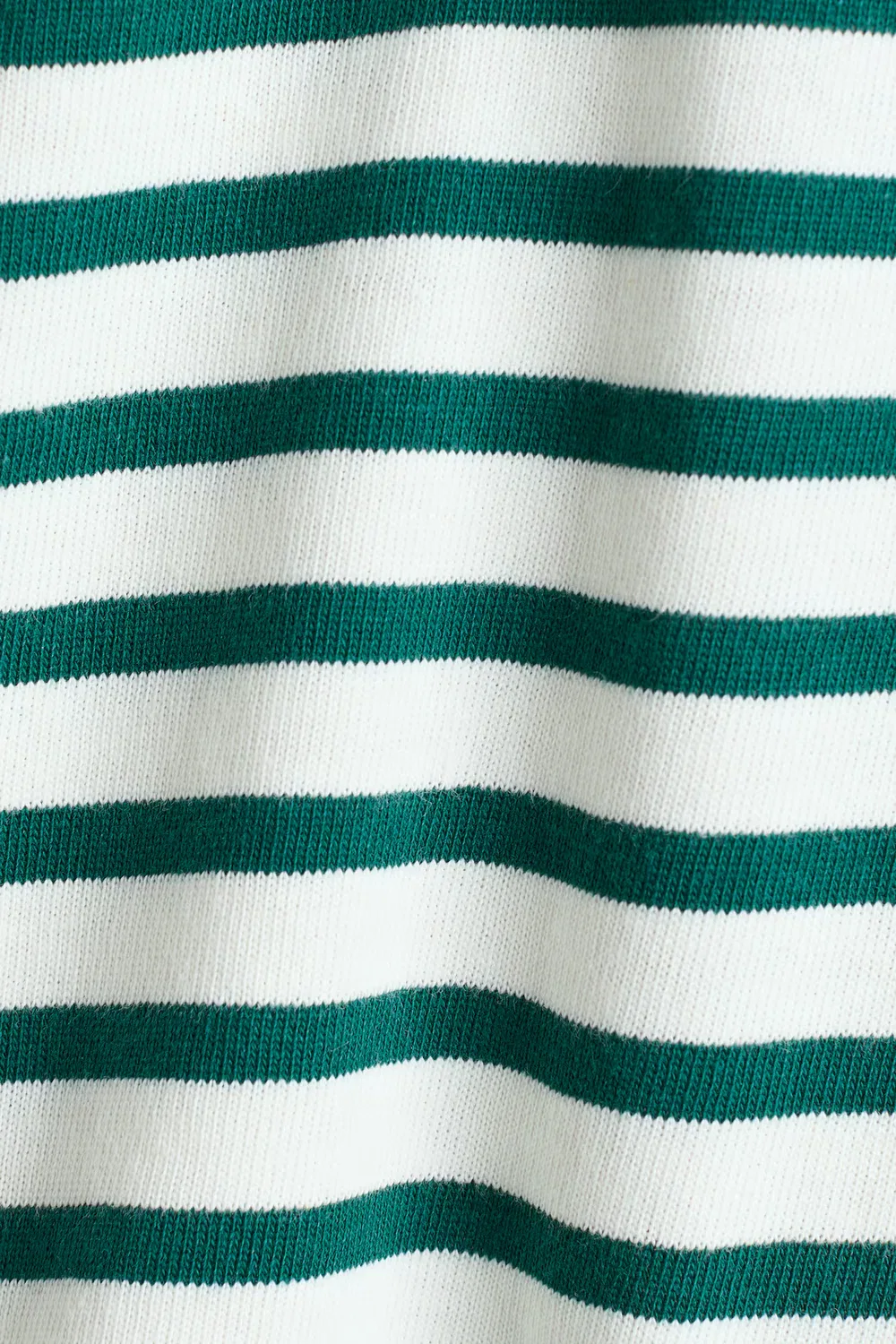 Хлопковая рубашка H&M, Weiß/Dunkelgrün Gestreift — фото 2