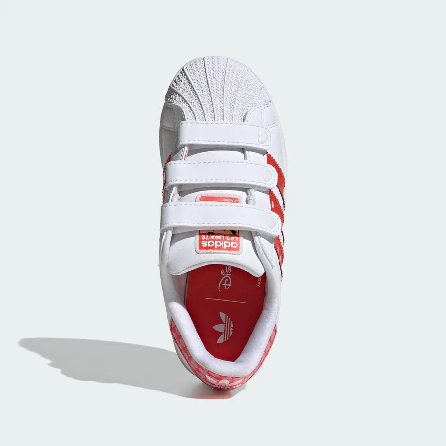 Кроссовки ADIDAS ORIGINALS 'Disney Superstar LED LIGHTS' белого цвета — фото 3