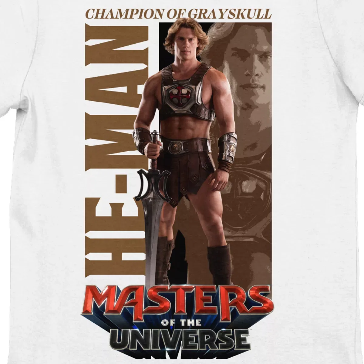 Детская футболка для девочек с принтом He-Man Champion Of Grayskull Masters of the Universe, White — фото 2