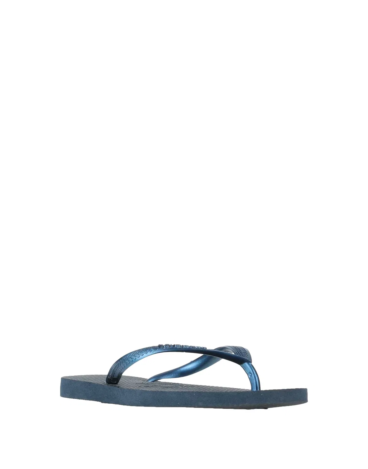 Детские шлепанцы для девочек с принтом Havaianas, темно-синий — фото 2