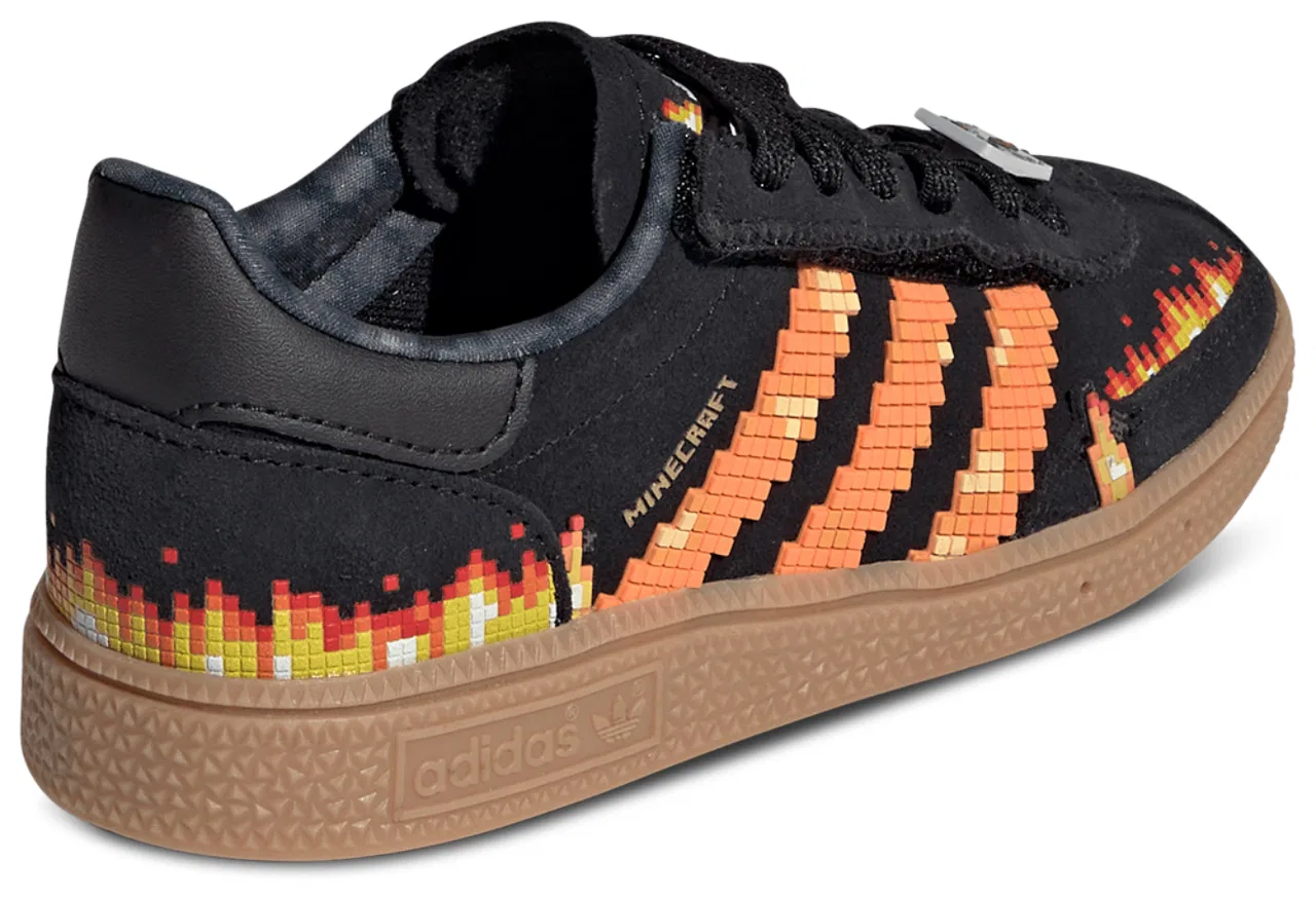 Кроссовки для мальчиков Handball Spezial El Minecraft Adidas, черный/оранжевый — фото 3