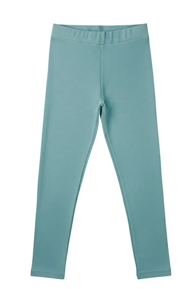 Детские леггинсы для девочек хлопковые с принтом Basics Twoo Kids, Turquoise — фото 2