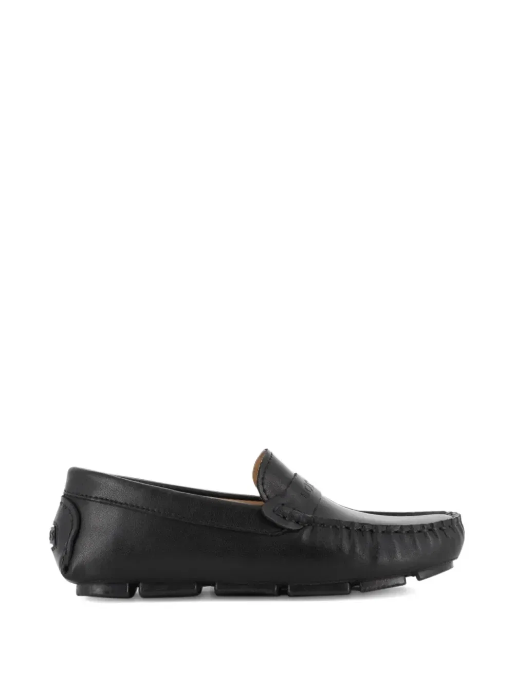 Лоферы с тисненым логотипом Boss Kidswear, черный — фото 2