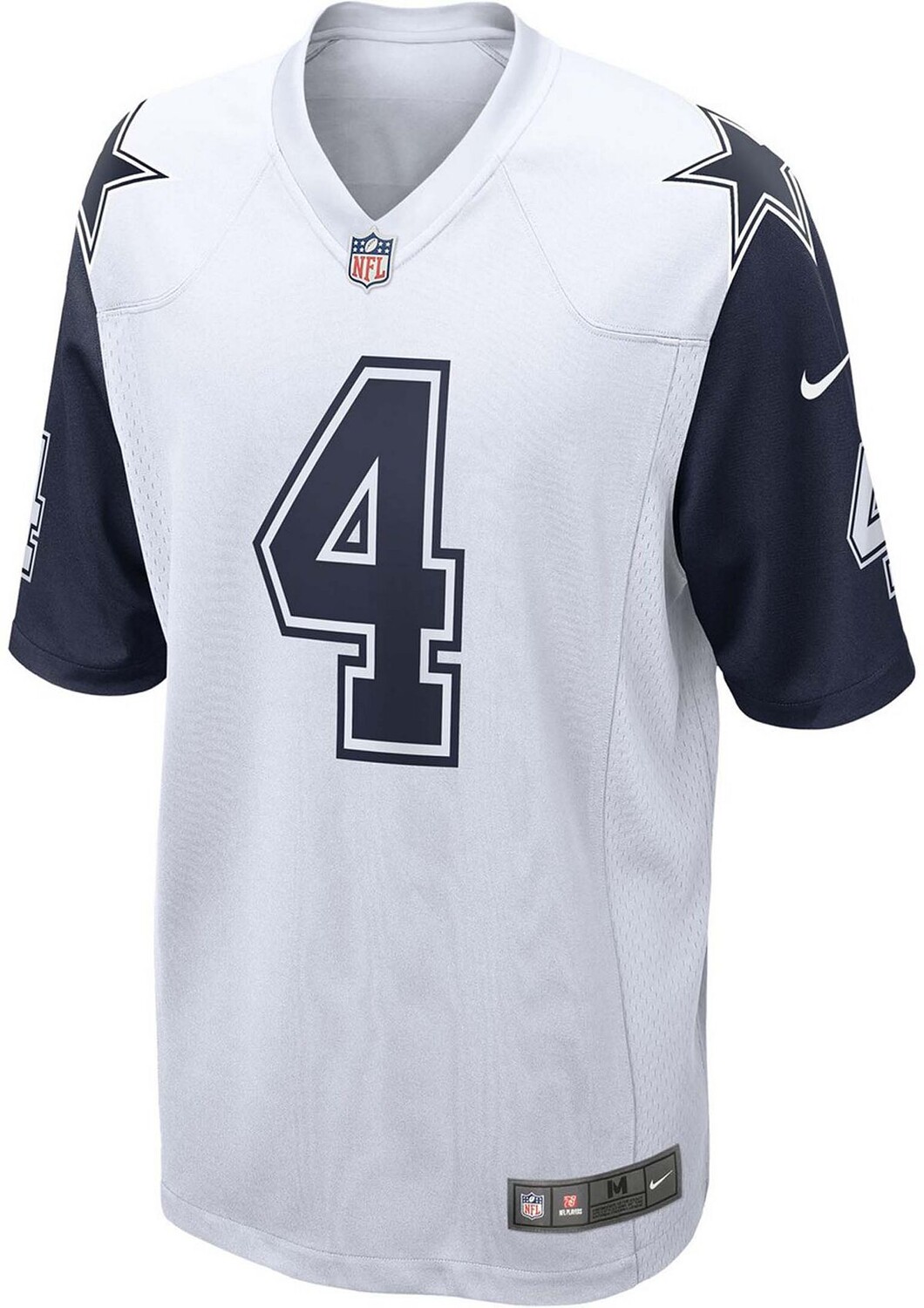 Мужская футболка dak prescott white dallas cowboys alternate game jersey Nike, белый — фото 4