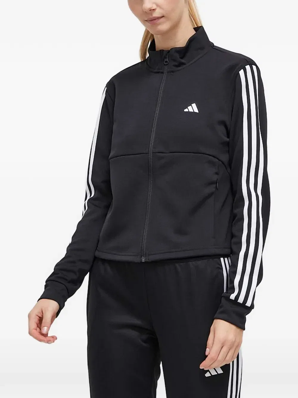 Свитшот с полосками на рукавах Adidas, черный
