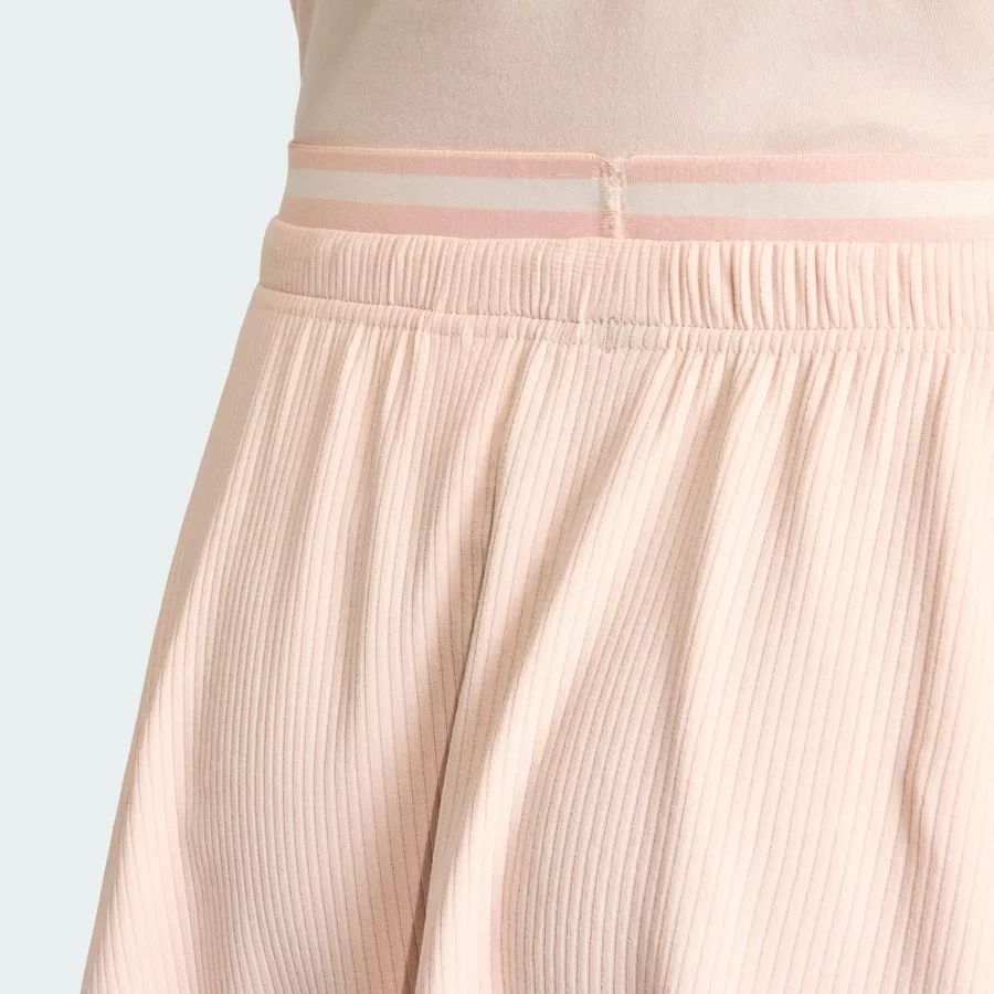 Юбка из рибаны с высокой посадкой и шнуровкой adidas Sportswear All Szn Ribana, Белый — фото 4