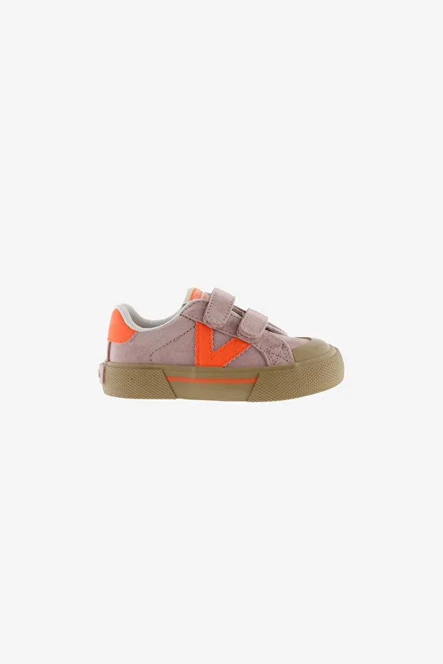 Детские туфли для девочек на липучках Victoria, Beige
