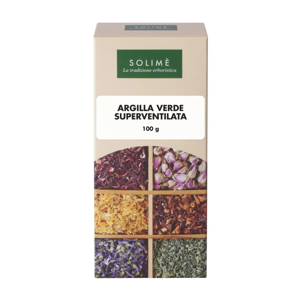 Маска для лица зеленая глина, Solimè, 100 г