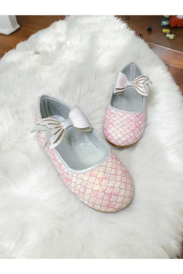 Детские балетки для девочек с ортопедической стелькой Pediashoes, Pink