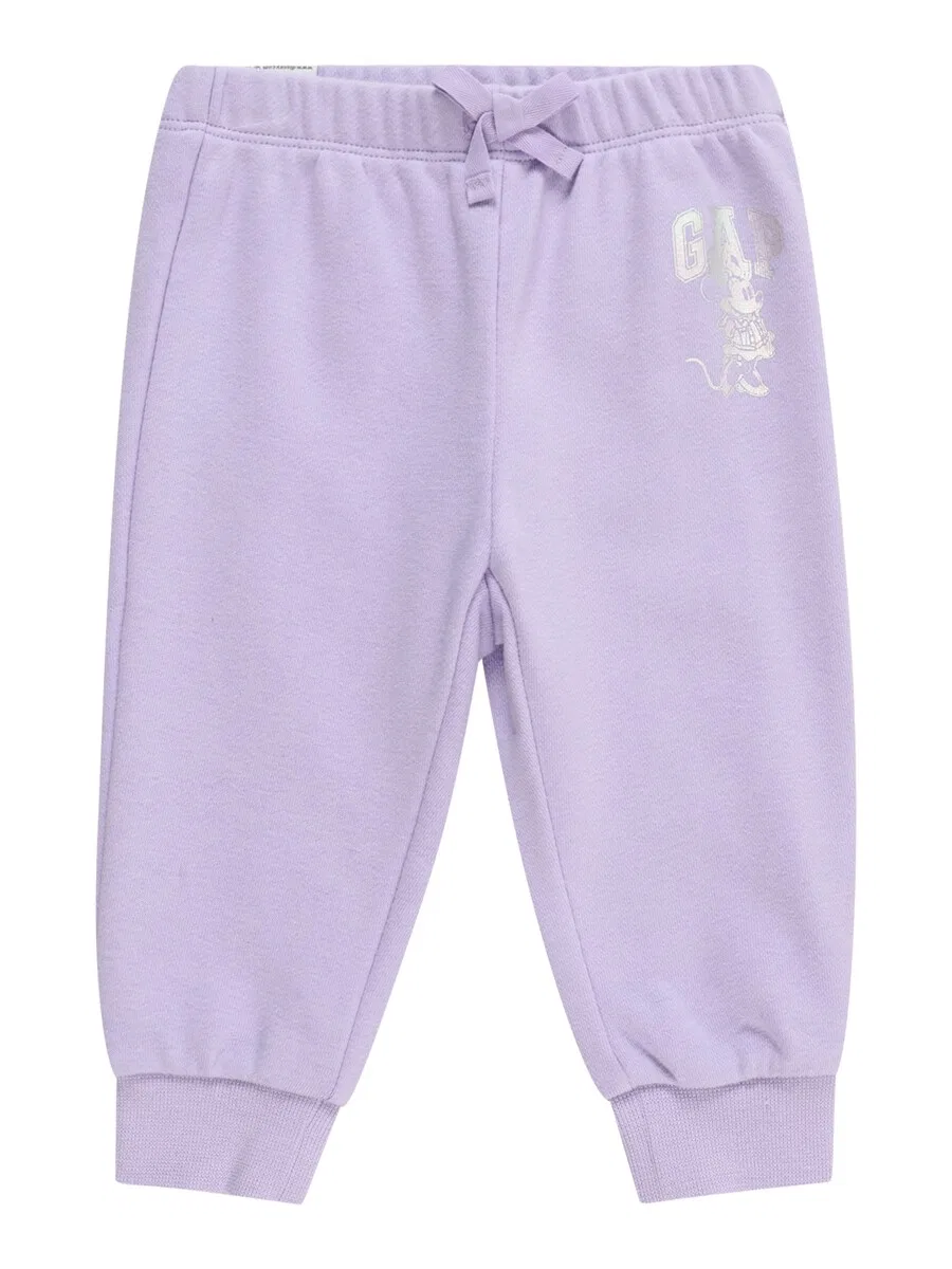 Зауженные брюки GAP фиолетового цвета