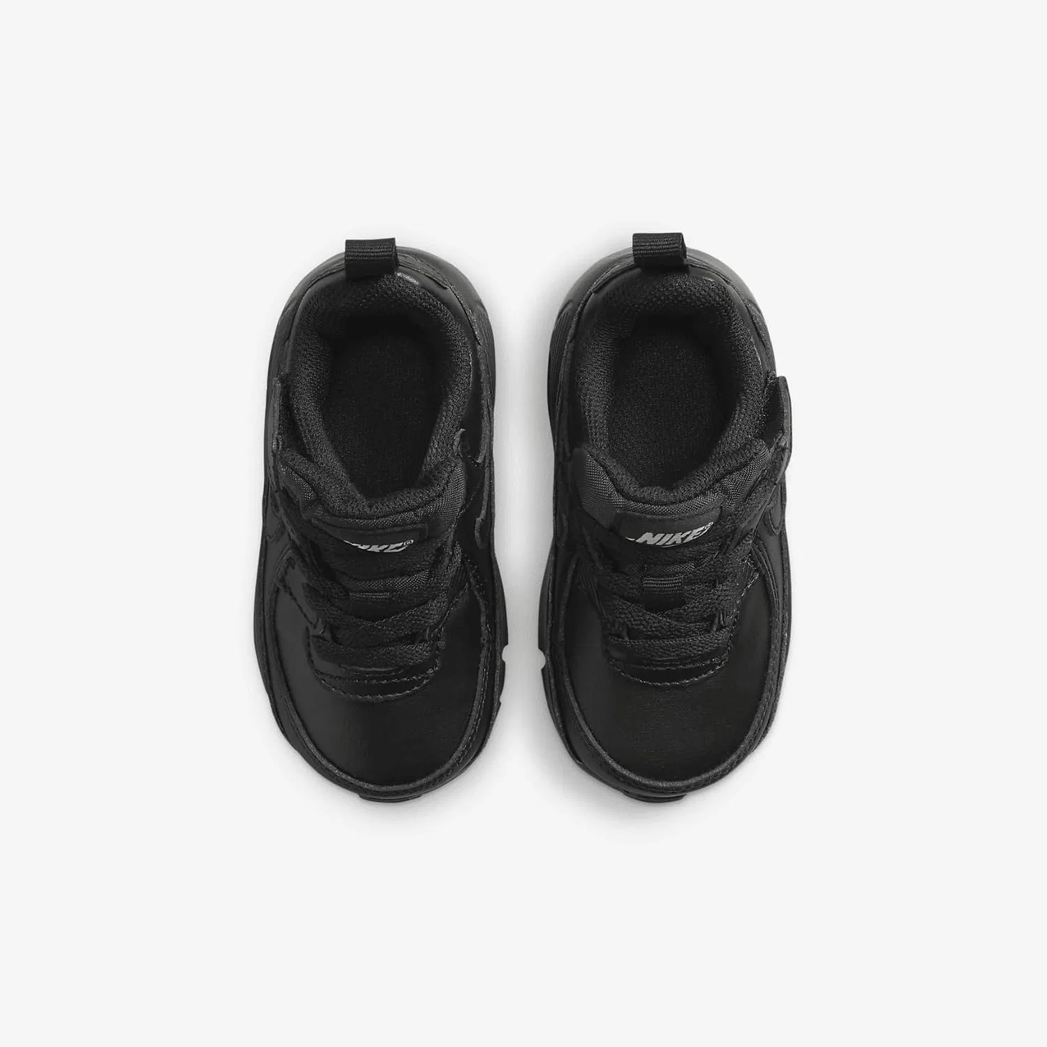 Детские кроссовки для девочек с системой EasyOn Nike Air Max 90, Black/Black/Black-Black — фото 4