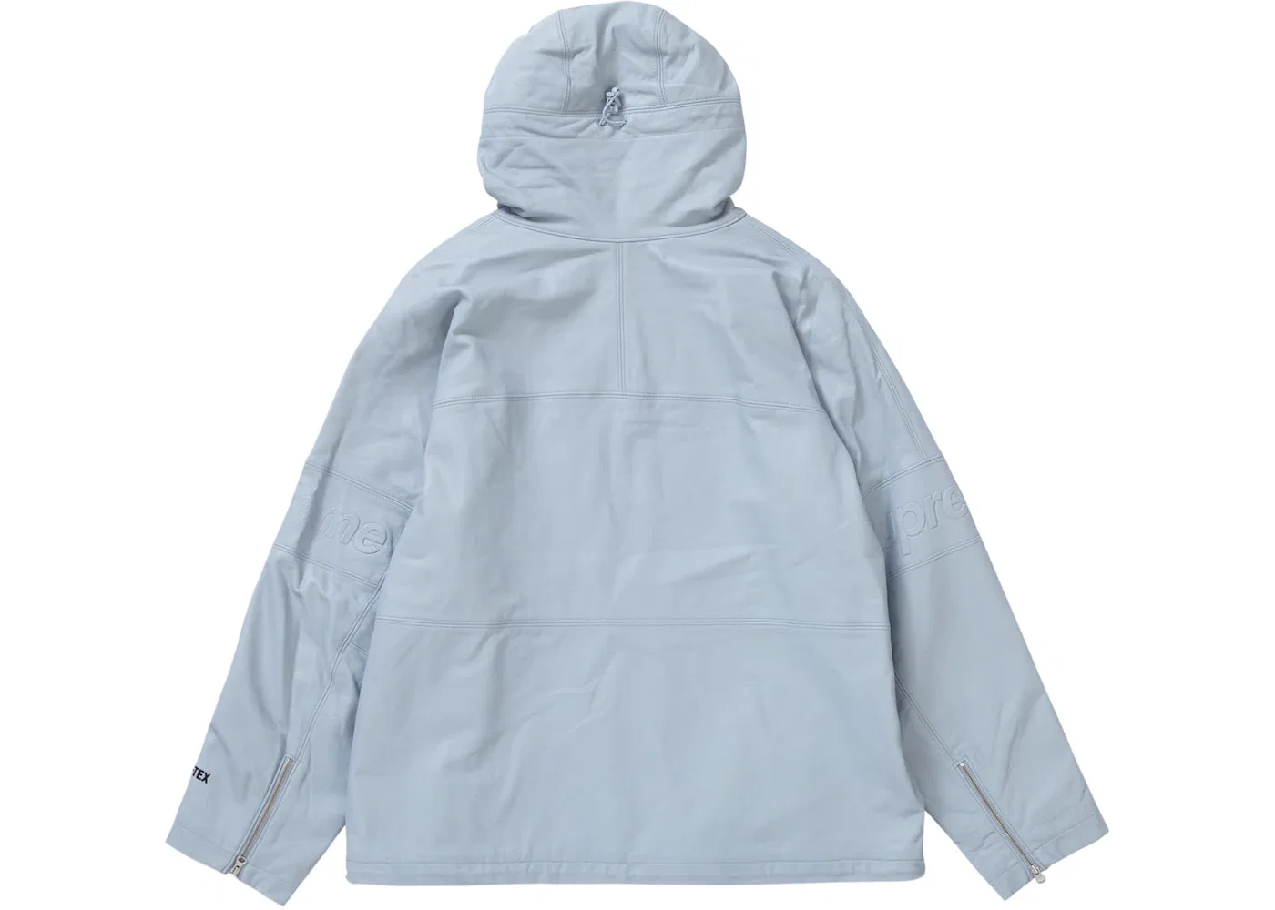 Мужская куртка из кожи с GORE-TEX Light Grey Supreme — фото 3