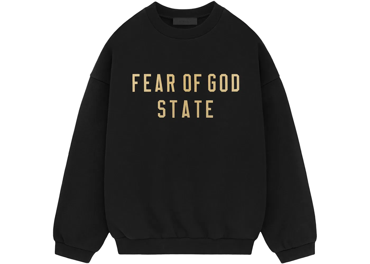 Мужской свитшот с длинным рукавом Fear of God Essentials Crewneck, Black