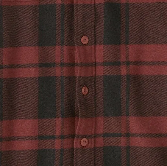 Рубашка фланелевая с длинным рукавом Fjord Flannel Patagonia, Powder/Rusty Red — фото 2