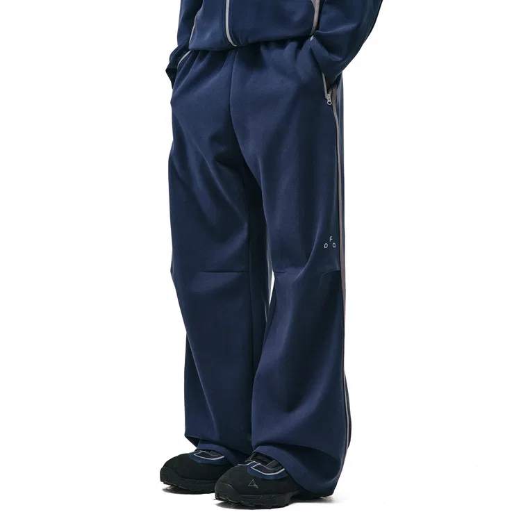 Детские штаны из футера с умеренным прямым кроем FPA, Navy Blue