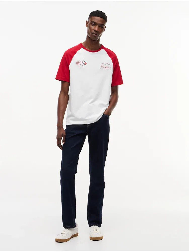 Футболка с принтом, реглан TOMMY HILFIGER, White — фото 2