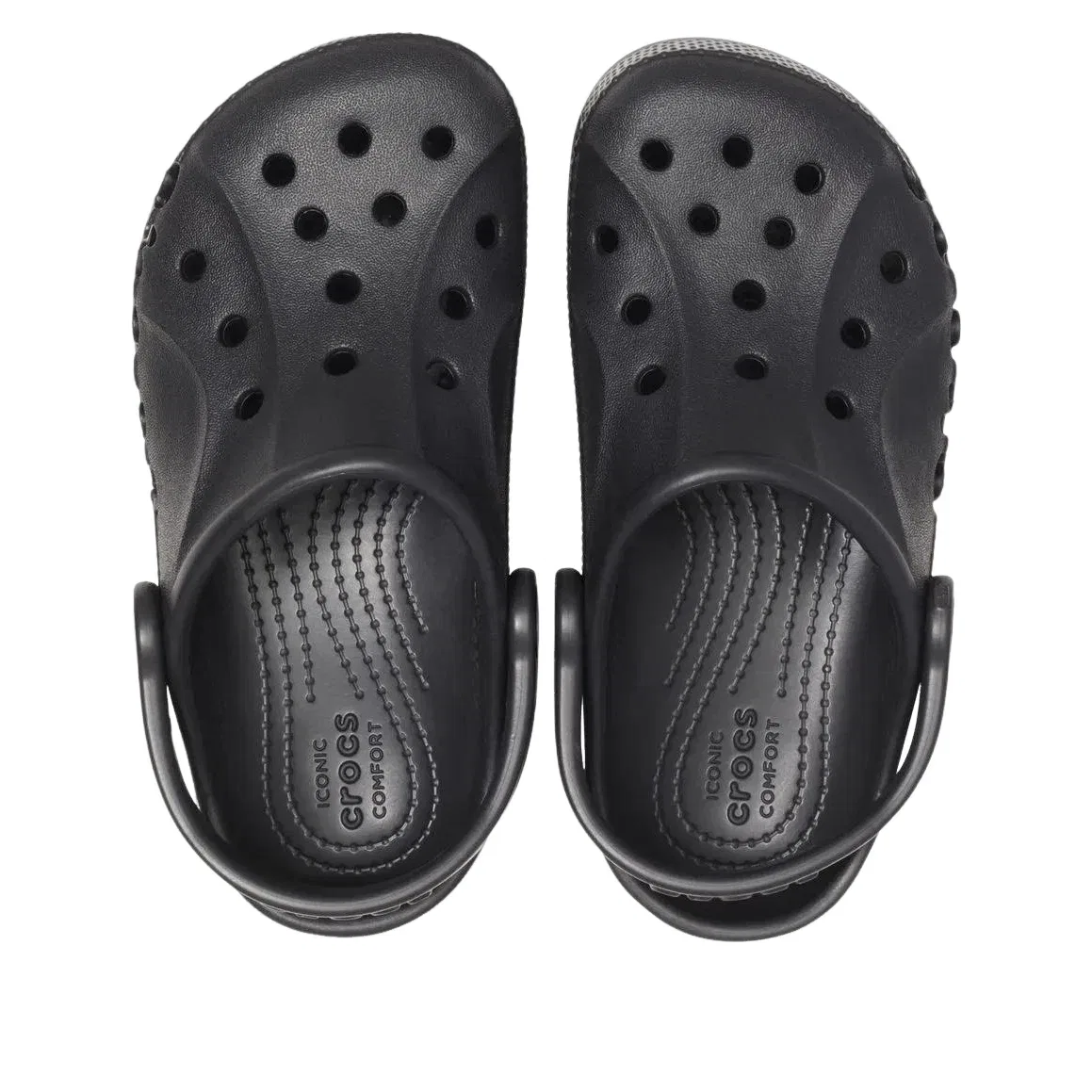 Детские сандалии-клоги с закрытым носком Crocs Baya Clog, черный — фото 2