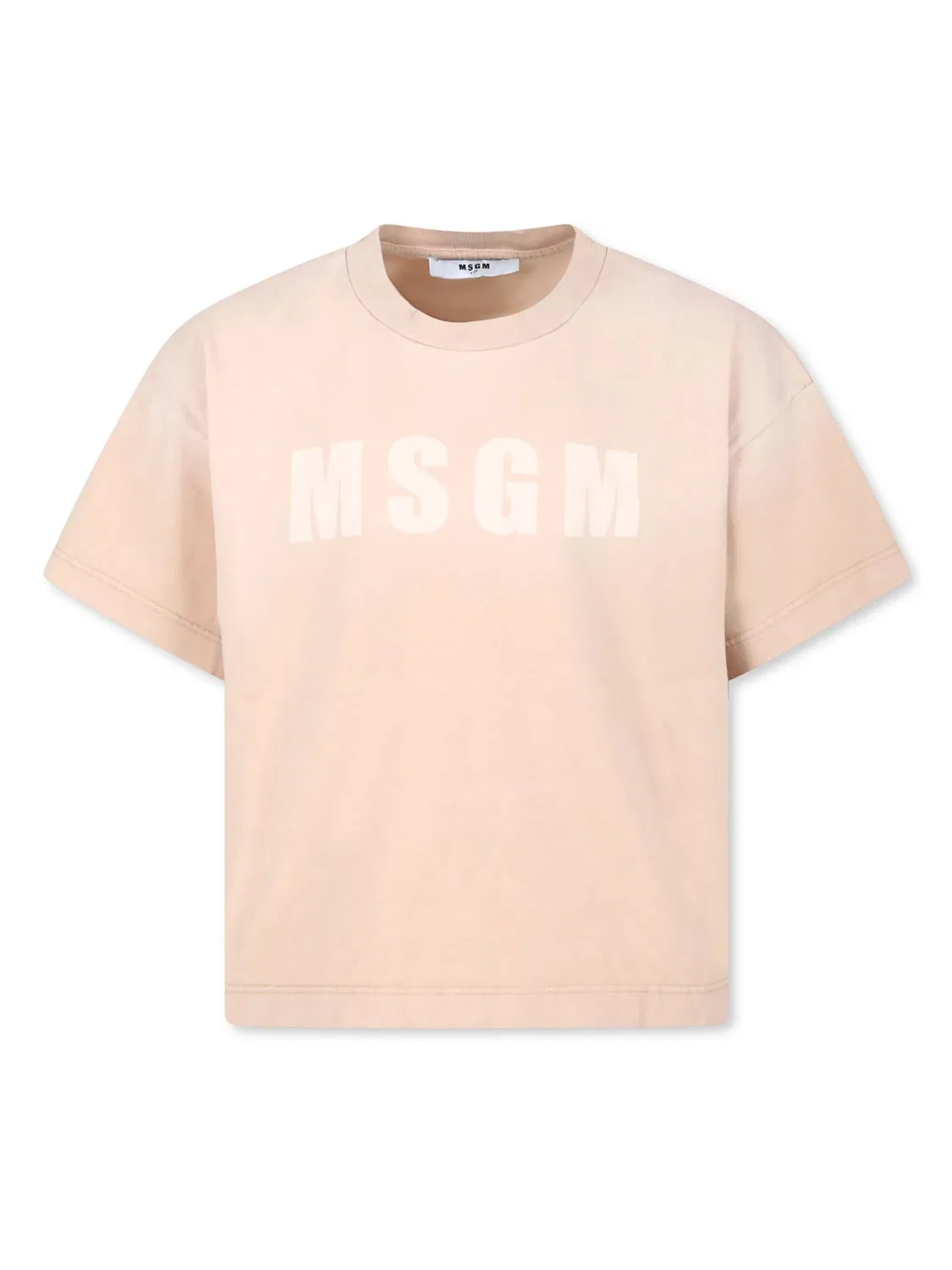 Футболка с монограммой MSGM, нейтральный