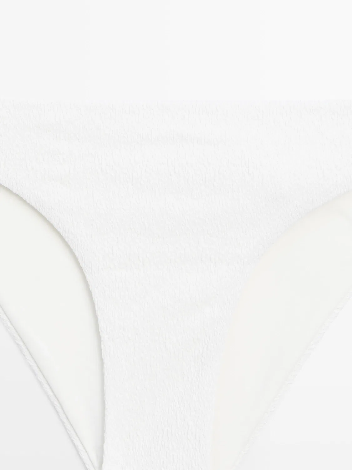 Плавки Massimo Dutti, текстурированные, кремовый — фото 4