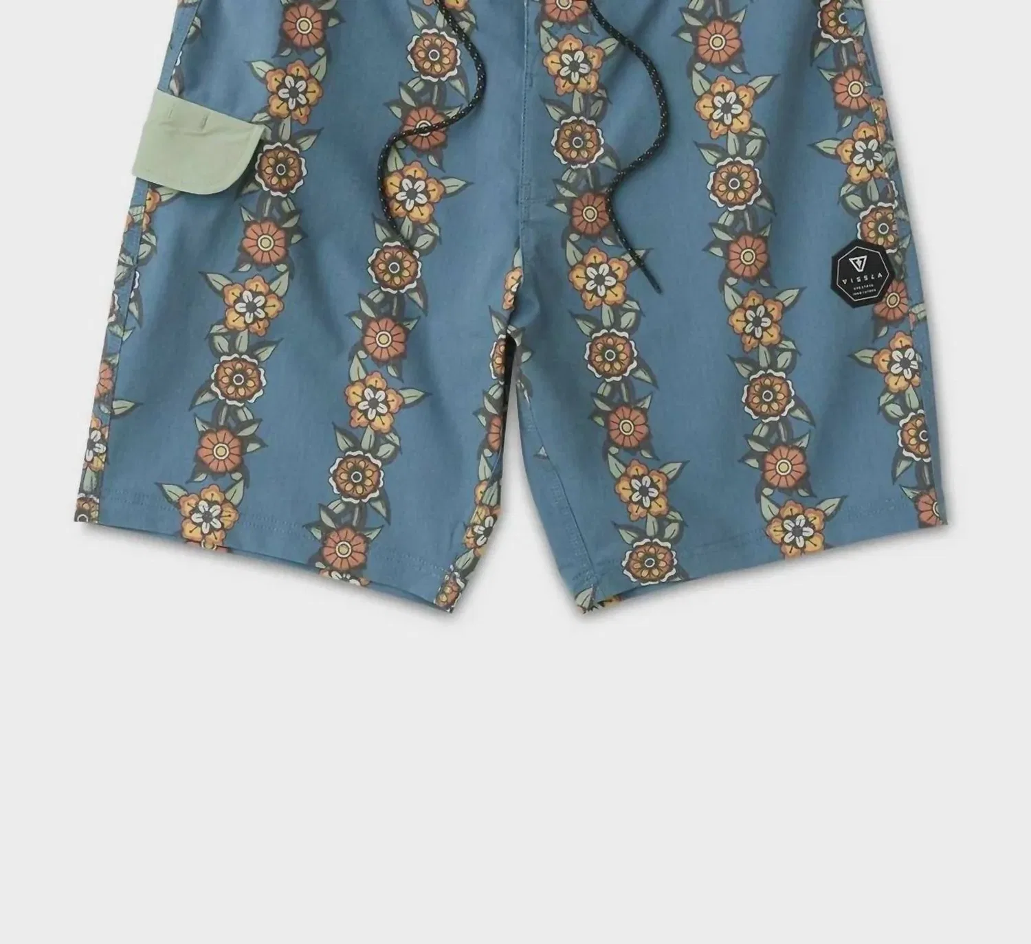 Детские шорты для мальчиков для плавания с принтом Ink Lines Boardshort VISSLA, Midnight
