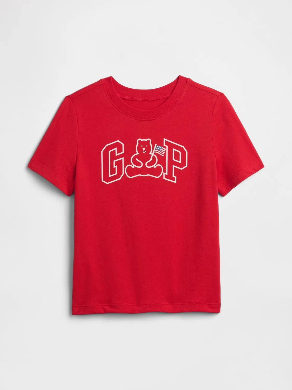 Футболка с коротким рукавом с логотипом Gap, красная