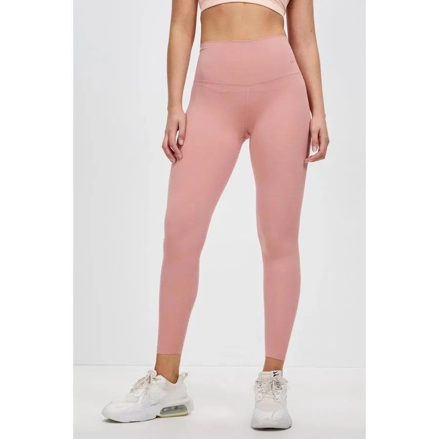 Леггинсы спортивные с высокой посадкой Nike Dri Fit Zenvy Gentle Support, Розовый