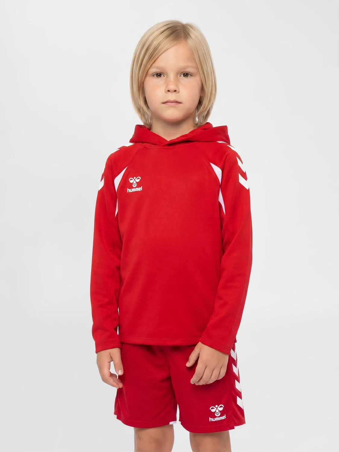 Детское худи с принтом Hmlcore Hummel, Rot Weiss