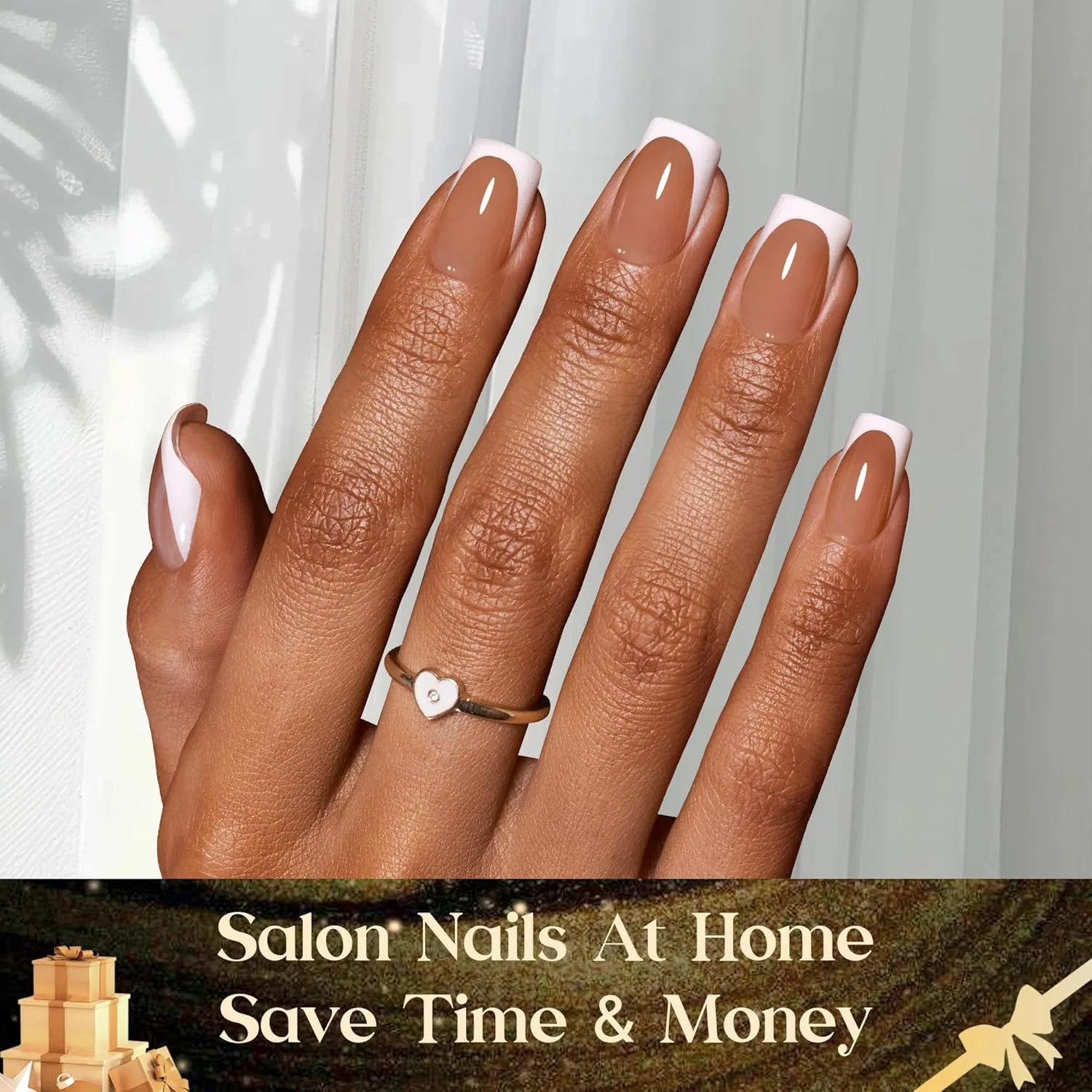 Накладные ногти «French Tip Press-on Nails» от Beetles Beetles Gel Polish — фото 3