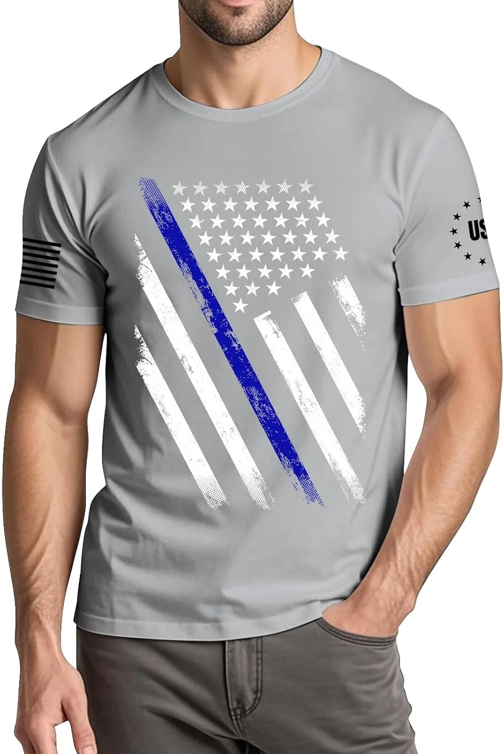 

Футболка Wenkomg1 Men's America 250 с принтом флага