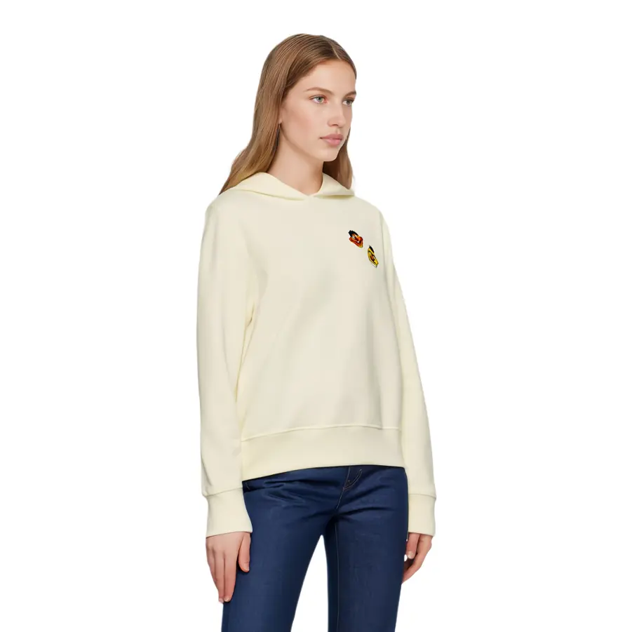 Толстовка женская Uniqlo + Kaws Co-Brand Collection, молочно-белый — фото 3