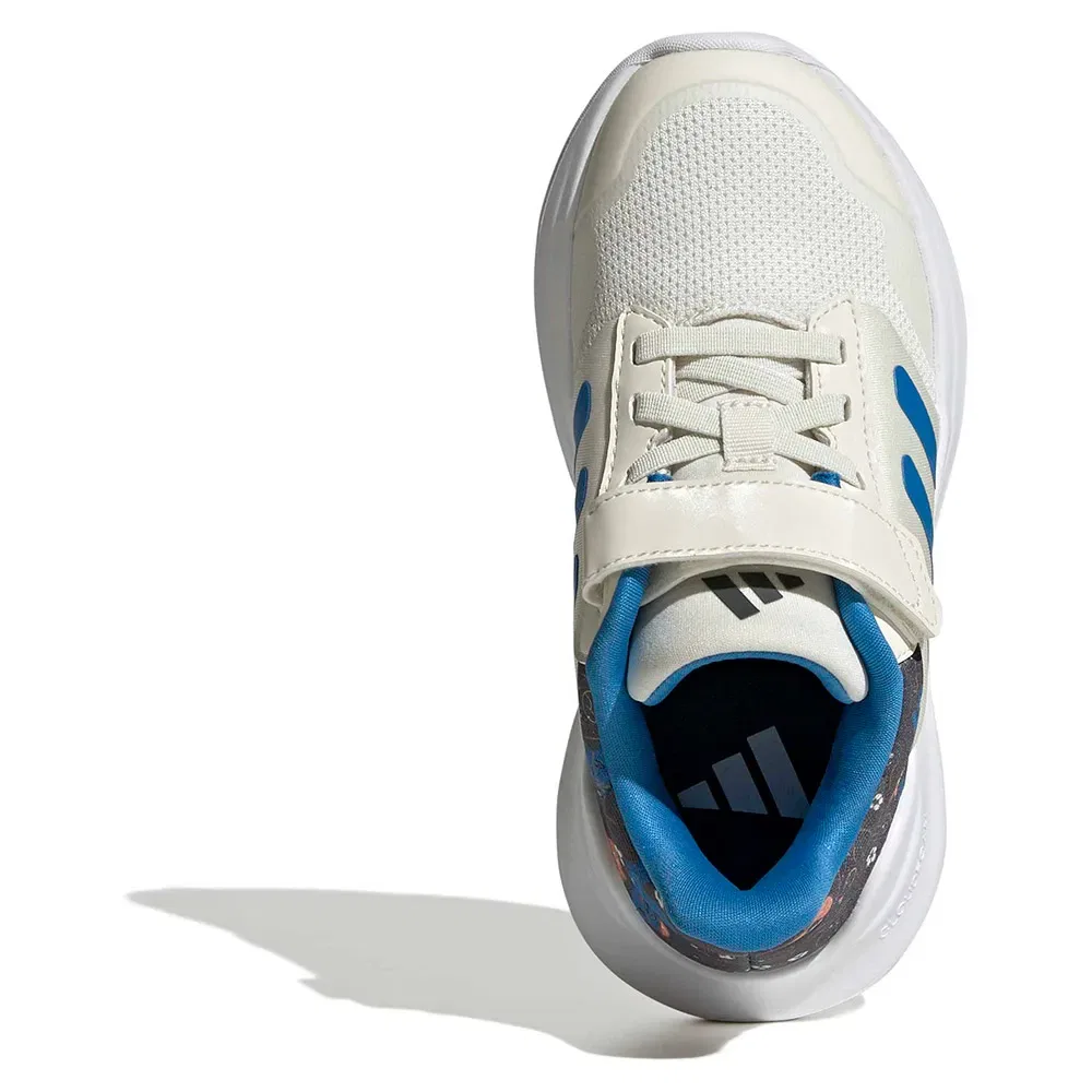 Детские кроссовки для девочек с липучками Tensaur Run 3.0 Adidas, White — фото 3