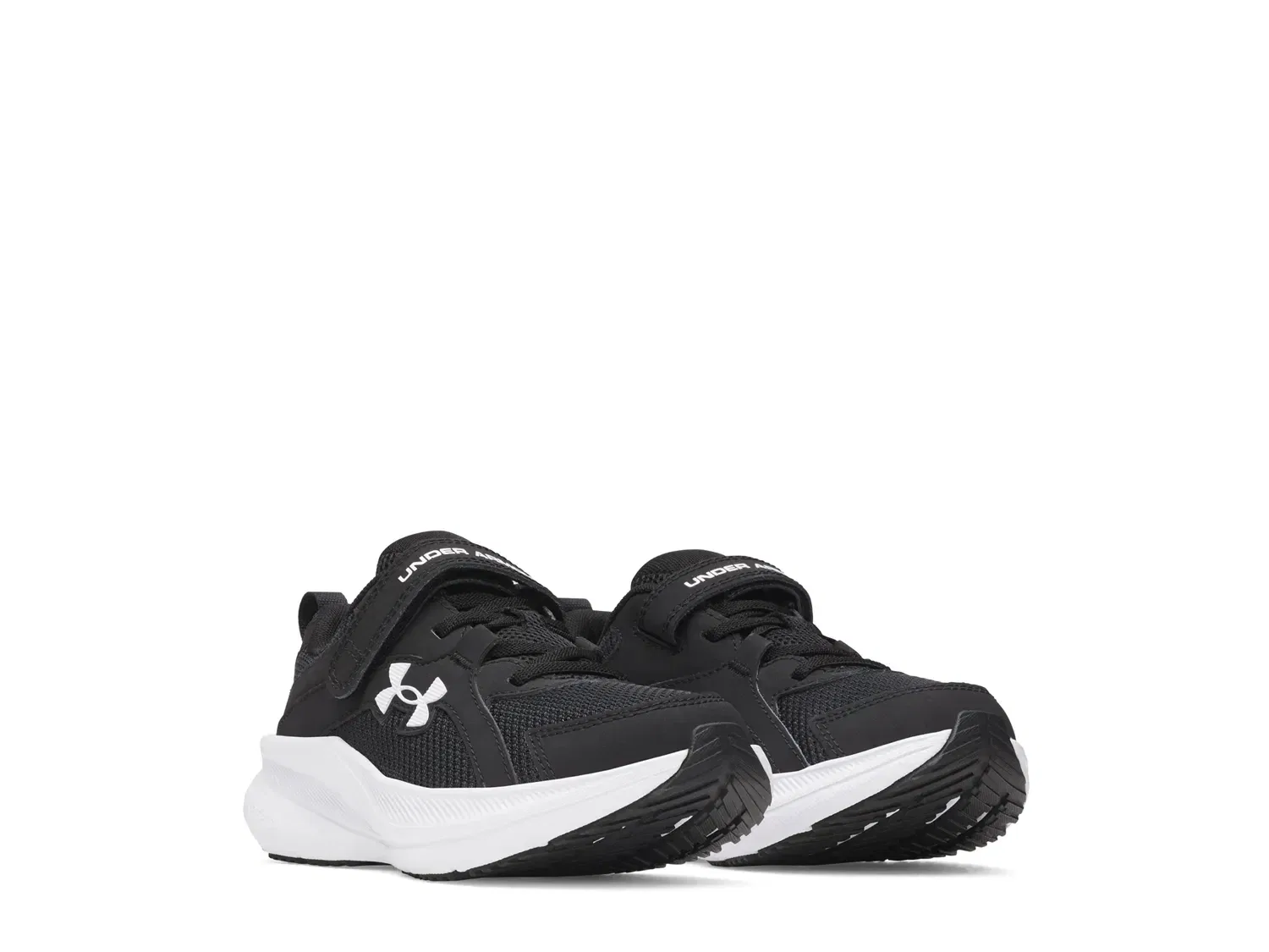Кроссовки детские Assert 11 Under Armour, черно-белые — фото 3